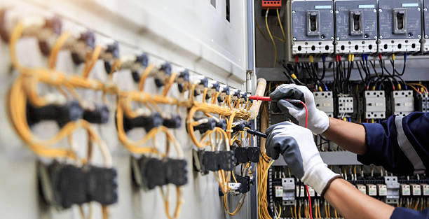 Professional Electrician technician working in Bath, ME
